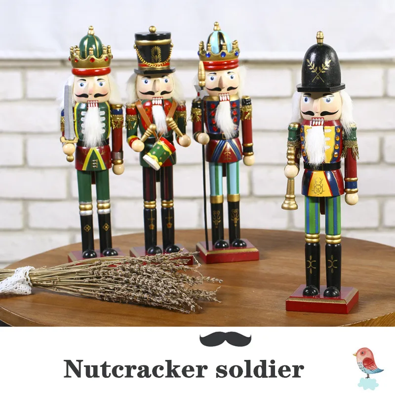 

Лидер продаж, 4 шт., Рождественский деревянный гайковёр, украшение для гостиной, украшение, рождественский подарок, ручная работа, гайковёр, ...