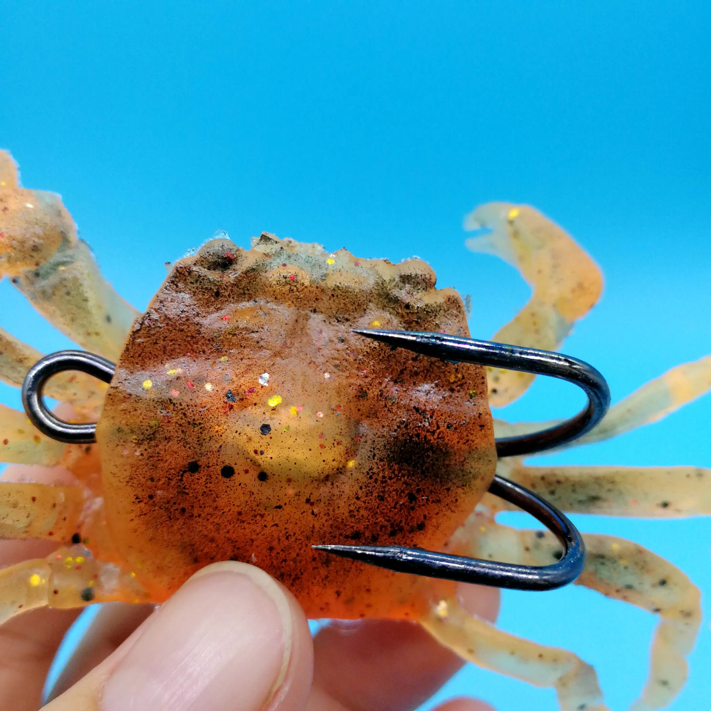 HOOFISH 5 шт./лот морской мягкий Краб Рыбалка приманка 32g/120 мм опускается на дно