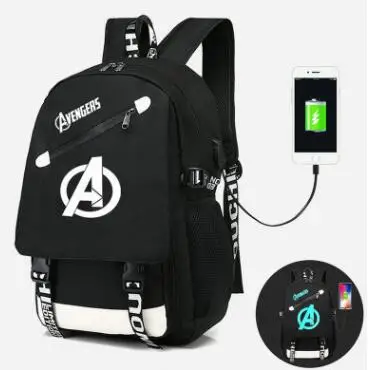 DJ Marshmallow рюкзак Многофункциональный USB зарядка для подростков мальчиков студенческих девочек школьные сумки Дорожная светящаяся сумка для ноутбука - Color: 10