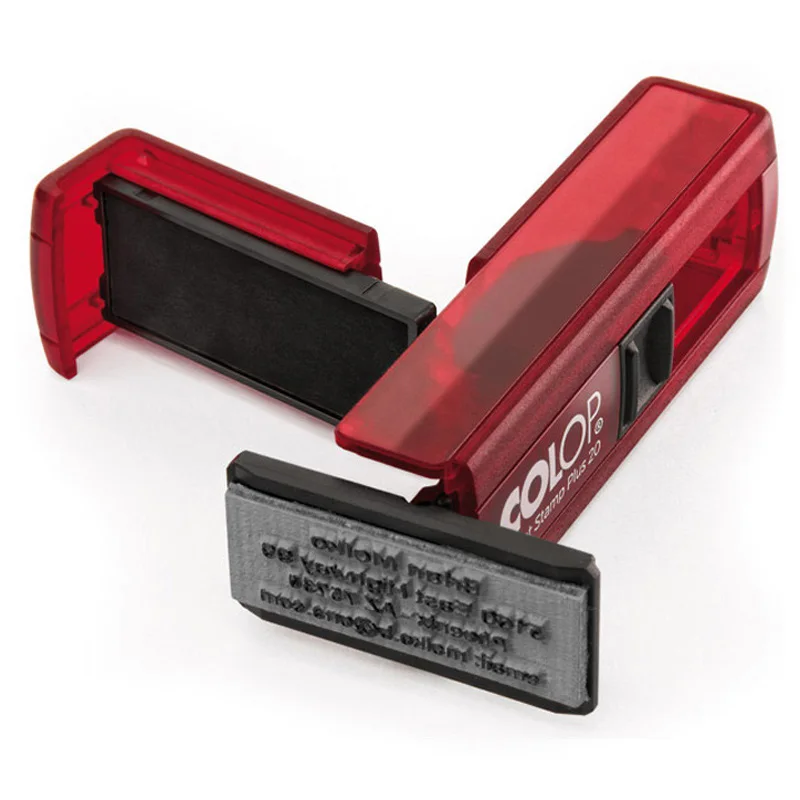 Пользовательский самомерцающий карманная печать резиновый штамп с лазерной