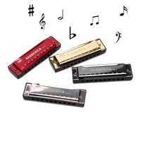 10 holes key of c blues harmonica musical instrument educational toy with case woodwind instrument for beginners