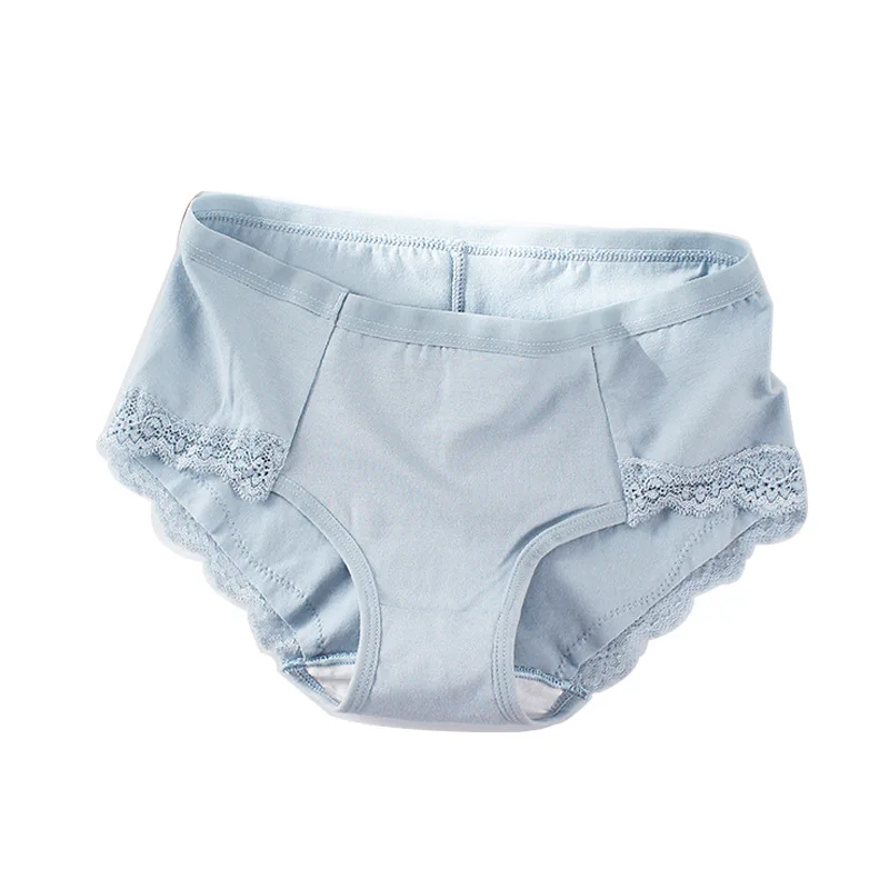 Японское хлопковое нижнее белье женские трусы кружевные трусики со средней