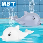 Детские Игрушки для ванны, Электрическая Индукционная Игрушка-Дельфин для душа с светильник кой, музыка, Детские интерактивные игрушки, игрушка для ванны