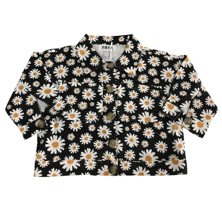 Весенне осенние милые повседневные куртки с длинными рукавами и принтом