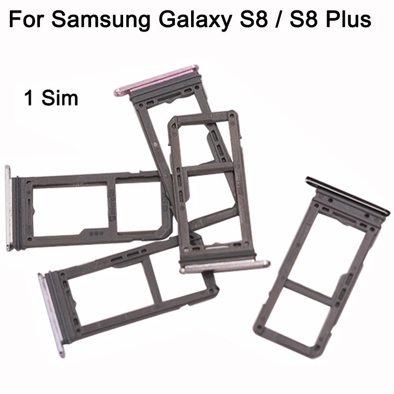 Новый лоток для сим-карты Samsung Galaxy S8 G950 / Plus G955 держатель Sim-карты разъем с одной
