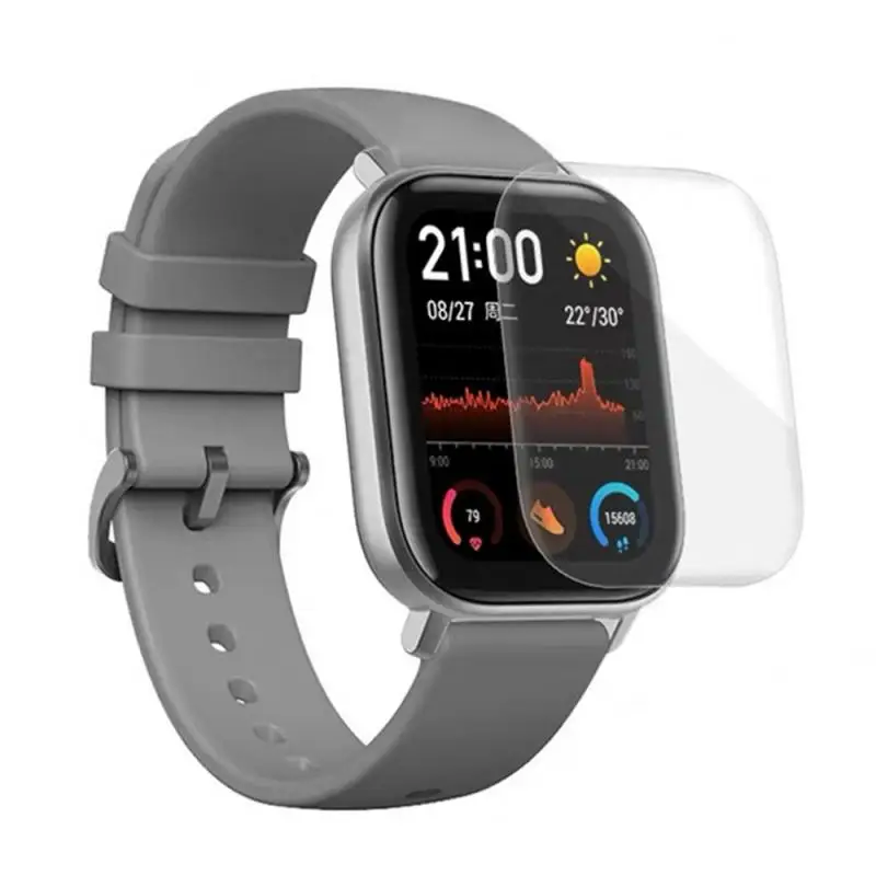 

3PCS Protective Full Film Screen Protector Full Cover Clear Soft TPU Film For Xiaomi Huami Amazfit GTS Smart Watch Accessories