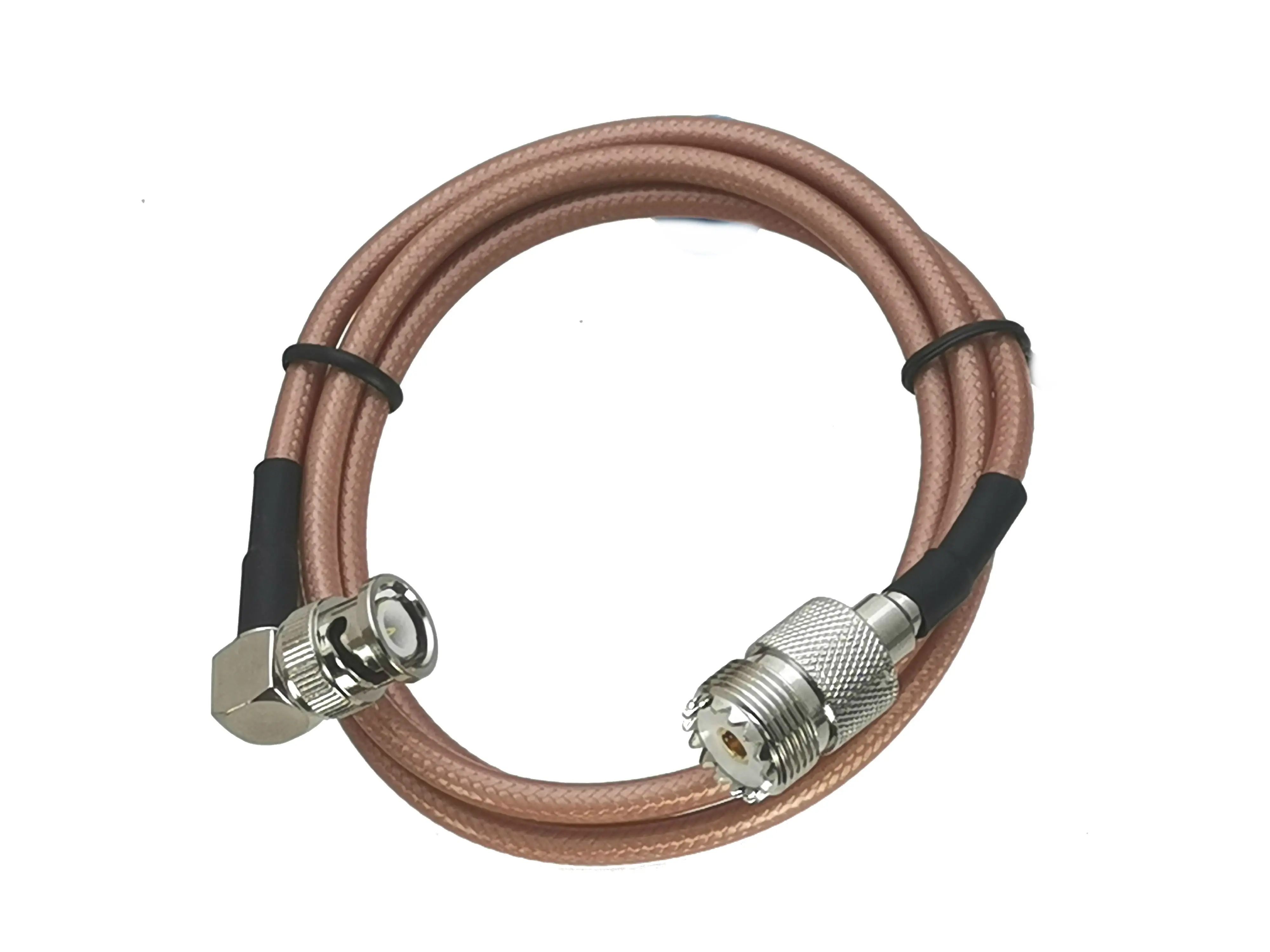 1 шт. RG142 UHF SO239 гнездовой разъем к штекеру BNC прямоугольный RF коаксиальный гибкий