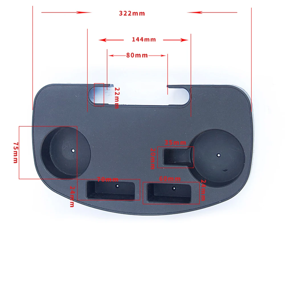 

Plastic Black Cup Travel Drinks Holder Clip Lounge Camping Portable Outdoor Recliner Folding Chair Tray Tools Accessories