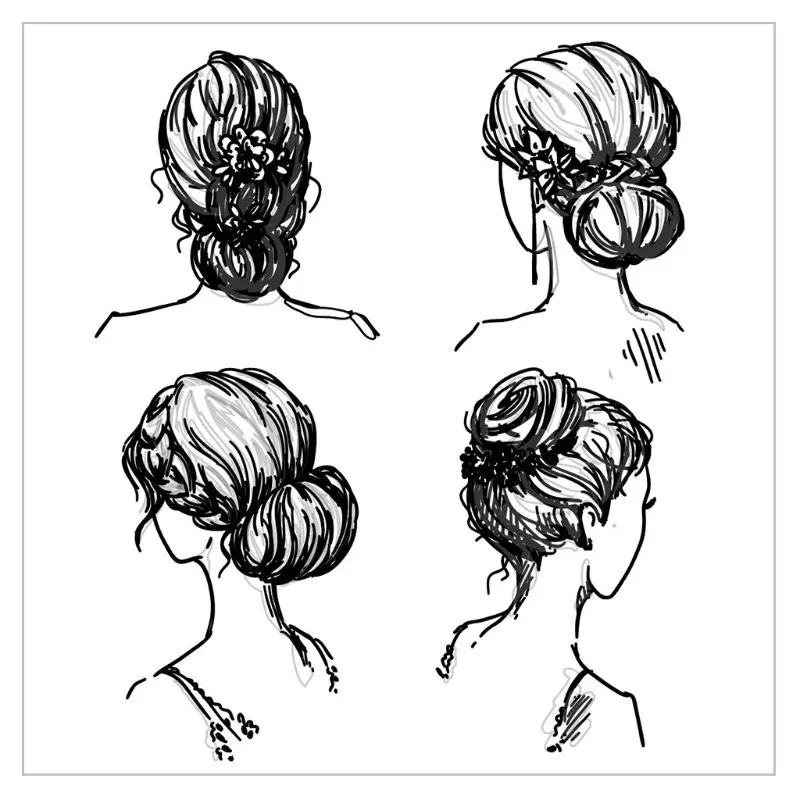 Симпатичные длинные волосы для девушек прозрачный штамп скрапбукинга