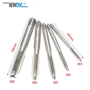 5 шт., спиральная точка, прямая резьба, Метрическая вилка, ручная дрель M3 M4 M5 M6 M8
