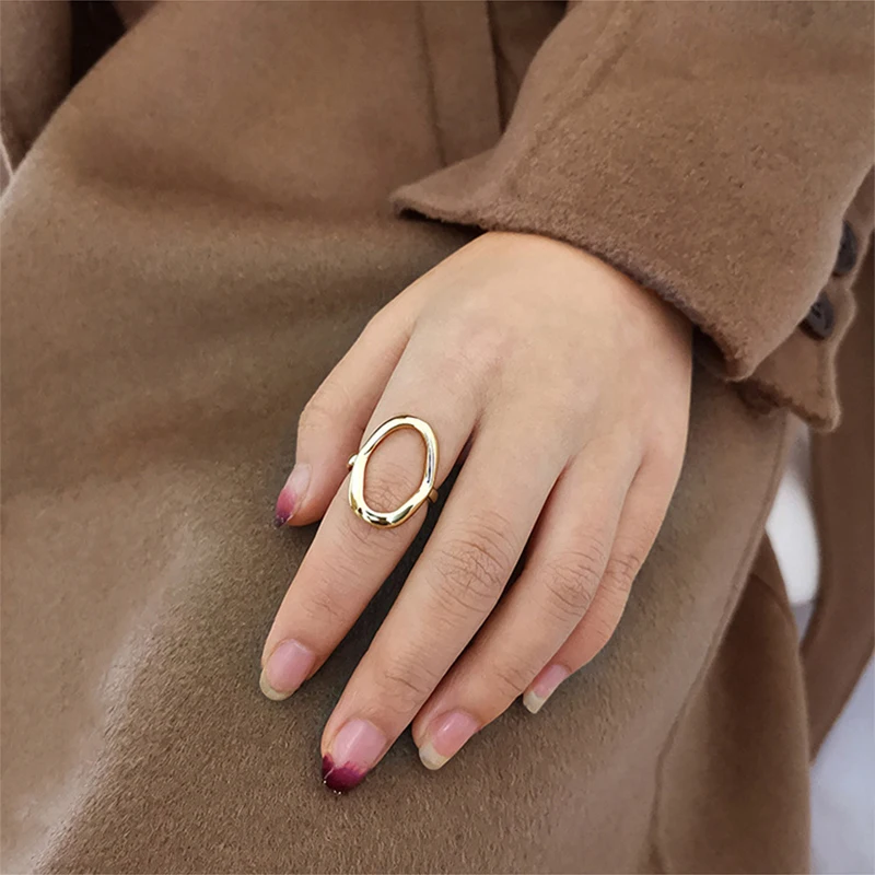 GHIDBK ручная работа полые геометрические регулируемые Открытые Кольца уличный