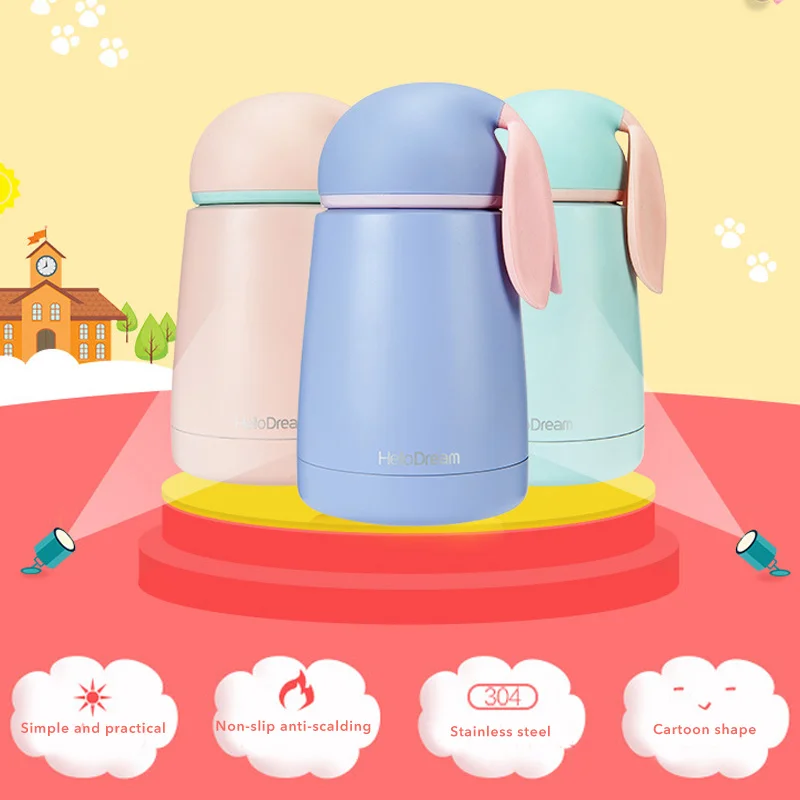 Детская Термокружка с кроликом детская бутылка для воды симпатичная Из