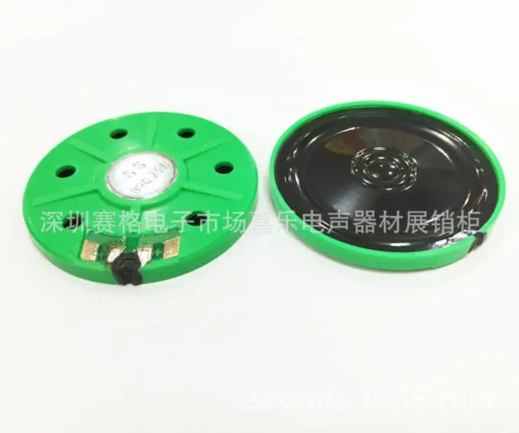 

Off-the-shelf supply of 40mm plastic shell 8 ohm 0.25W ultra-thin internal magnetic greeting card EU ROHS speaker speaker