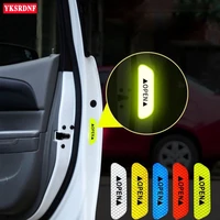 4pcsset car open reflective tape warning mark reflective open notice bicycle accessories exterior car door stickers diy