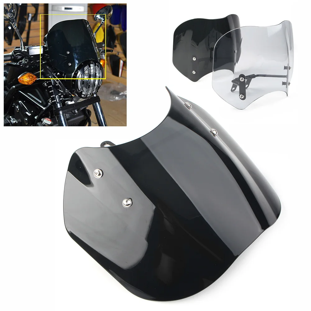 

Переднее ветровое стекло для мотоцикла CMX 500 2018-2020, защита от ветра из АБС-пластика, защитный экран для мотоцикла Honda CMX500 Rebel 2018 2019 2020
