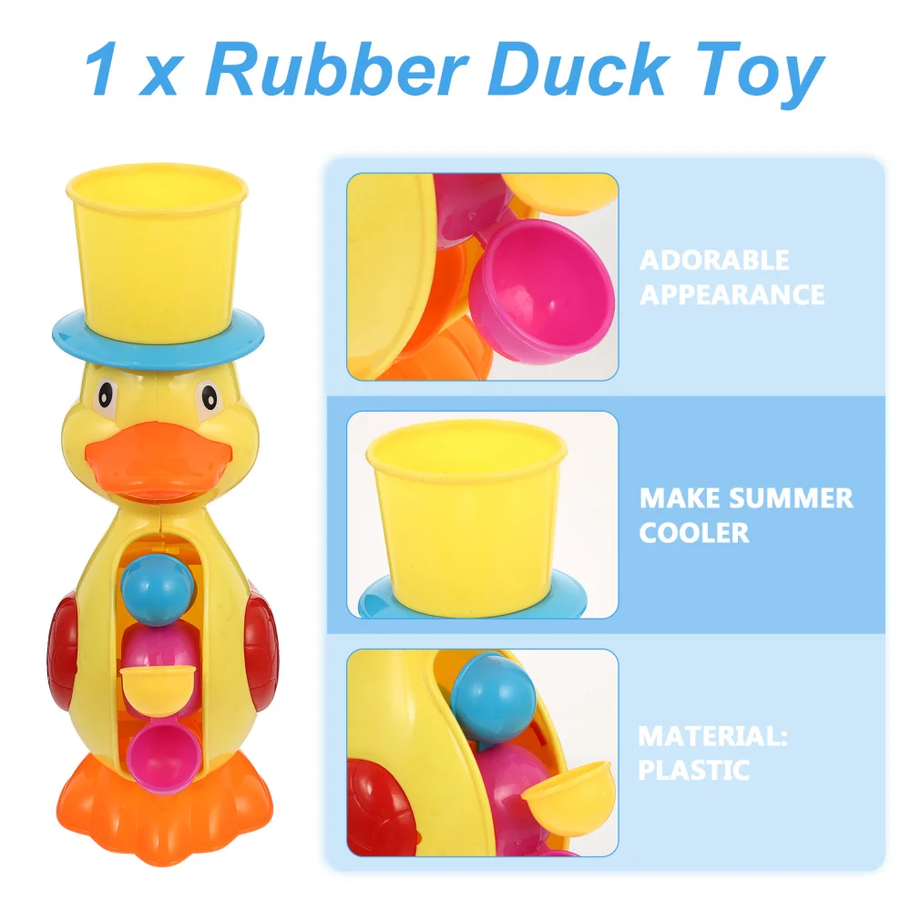 

1 Set of Beach Playset Beach Rubber Duck Shovel Sprinkler Spoon for Outdoor Use