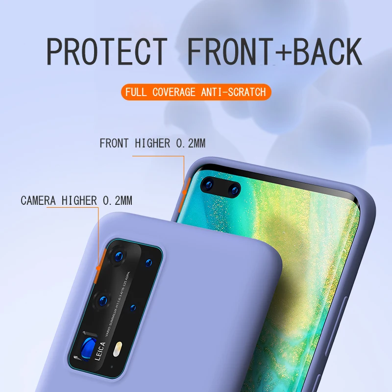 

Liquid Silicone Case For Huawei Honor 8X 9X Pro Honor Play 3 4T Pro Original Soft Protection Cover For Honor 10 8 9 20 30 Lite