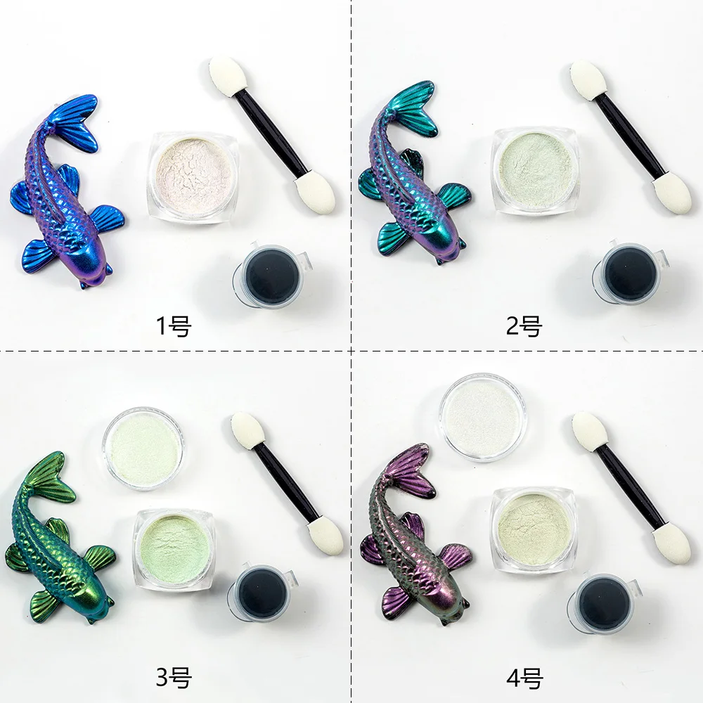 

Galaxy Chameleon Pigment Coloring Flakes Magical Resin Colour Shifting Chrome Pigment Decoden Jewelry Making Coloring UV Resin