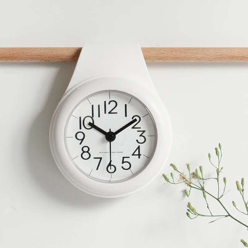 Водонепроницаемые настенные часы для ванной комнаты креативные душа и кухни