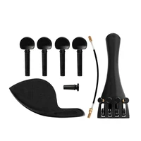 plastic violin tailpiece set including tailpiecechinrestendpintail gut4 tuning pegs fit for 44 34 12 14 18 violin