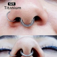f136 titanium hight segment quality nose ring ball nose septum jewelry earrings septum ring fashion piercing jewelry