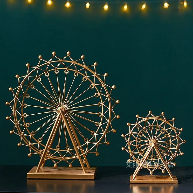 Золотистый железная живопись в Северном Европейском стиле колесо обозрения