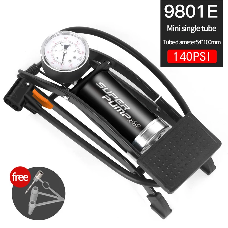 Xunting Bicycle Foot Pump Air with Pressure Maxium 200psi Schrader Presta Tyre Inflator Mini Gauge Tire Pumping Bike Accessories | Спорт и
