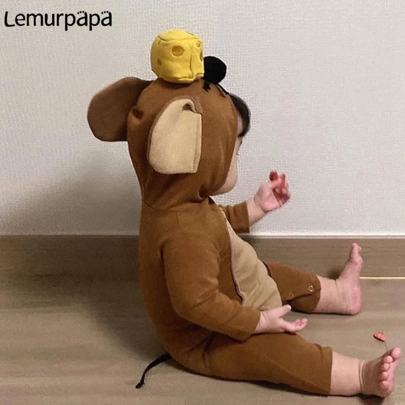 

2021 Одежда для новорожденных, комбинезон для мальчиков и девочек, комбинезон с 3D рисунком, Детский комбинезон с длинным рукавом, толстовка с ...