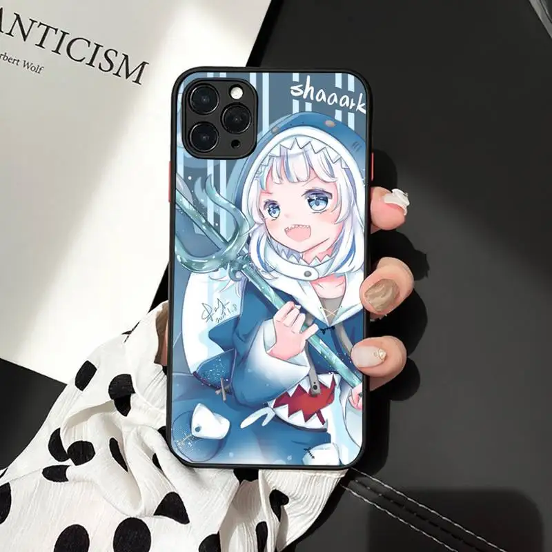 

Hololive Usada Pekora gawr gura Phone Case Matte Transparent for iPhone 7 8 11 12 s mini pro X XS XR MAX Plus cover funda