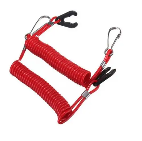 

1PC Red Boat Outboard Engine Motor Lanyard Kill Stop Switch Safety Tether