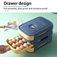 drawer organizer box plastic egg storage food containers box with lid kitchen refrigerator egg organizer drawer egg tray holder