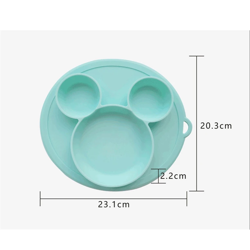 Детская миска и тарелка BPA бесплатные силиконовые бутылочка для кормления