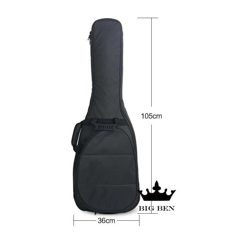 wasserdichte oxford tuch elektrische bass gitarre tasche vertraglich elektrische gitarre tasche universal schwarz gitarre fall gitarre rucksack free g