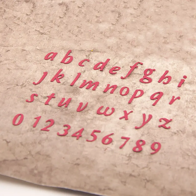 Высекальные штампы нижние буквы чехол металлическая крафт-бумага штамп