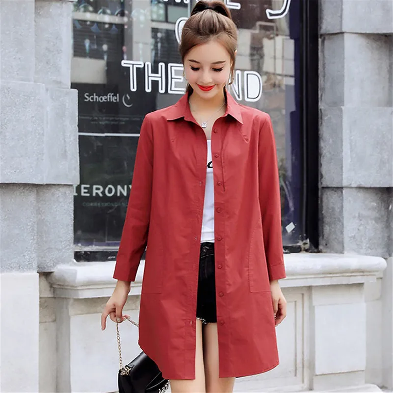 Тонкий женский тренчкот весна-осень 2021 Повседневная ветровка верхняя одежда