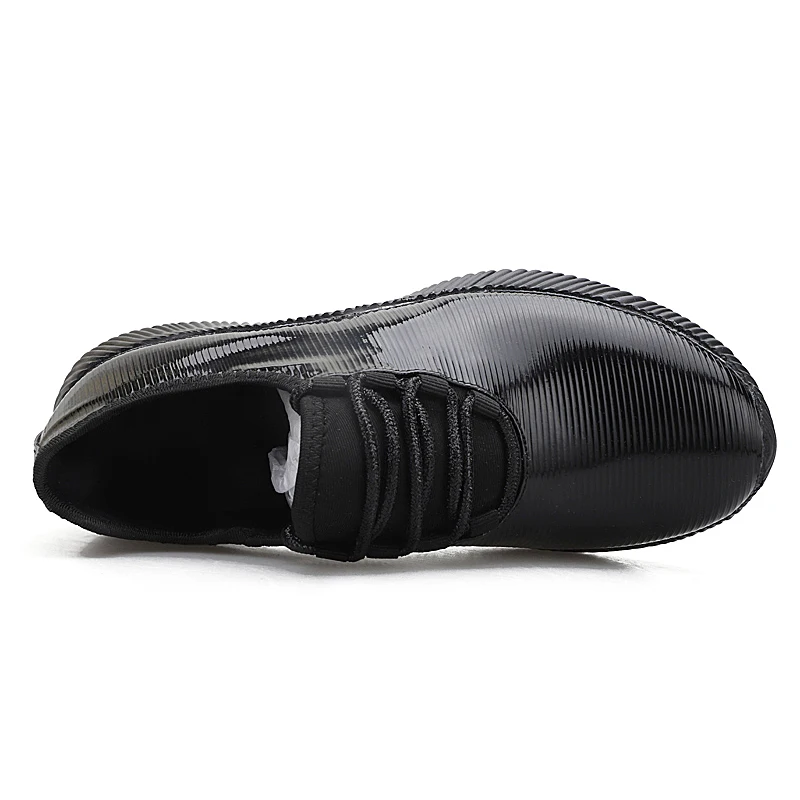 Женские кроссовки из дышащей кожи на плоской подошве|Обувь без каблука| |