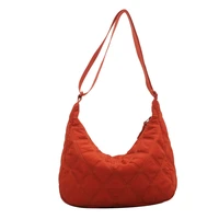 women soft nylon high capacity side bags 2022 quilted luxury big handbags lady shoulder bucket crossbody bags designer brand
