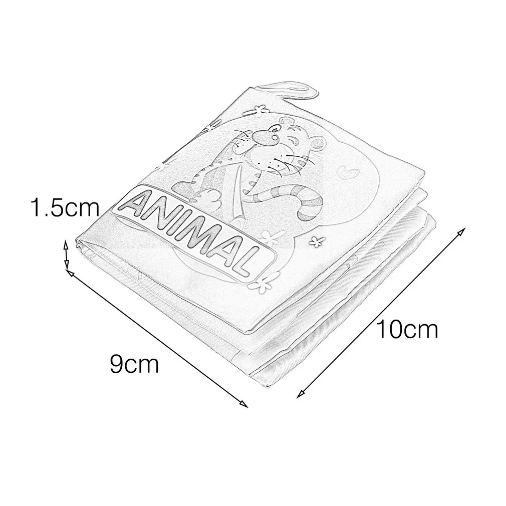 Новорожденные детские тканевые книги Ранние развивающие портативные красочные