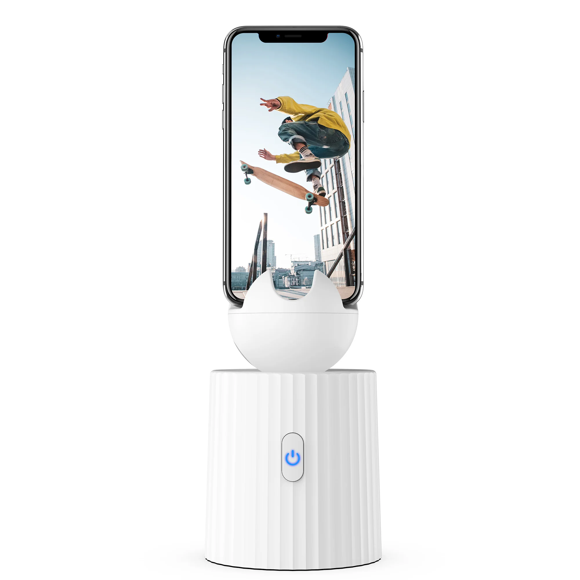 Rechargeable Smart Portable Selfie Stick 360°Rotation Auto Face Object Tracking Camera Tripod Holder Shooting Phone Mount | Электроника