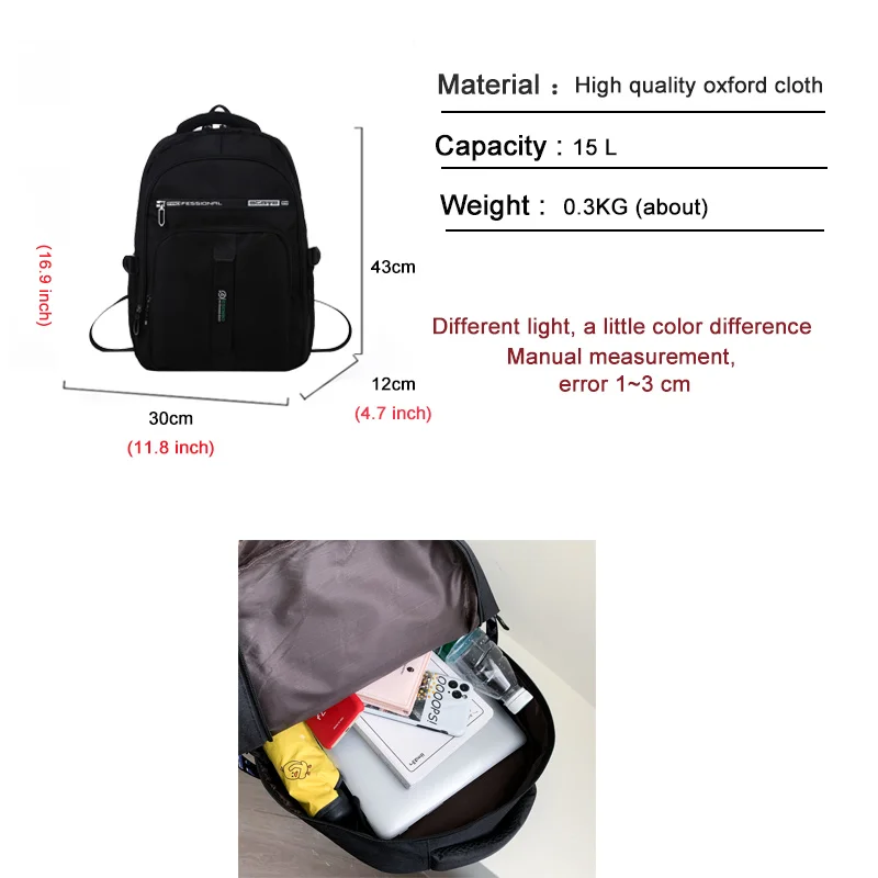 Нейлоновый водонепроницаемый рюкзак для мальчиков и девочек отдыха на открытом