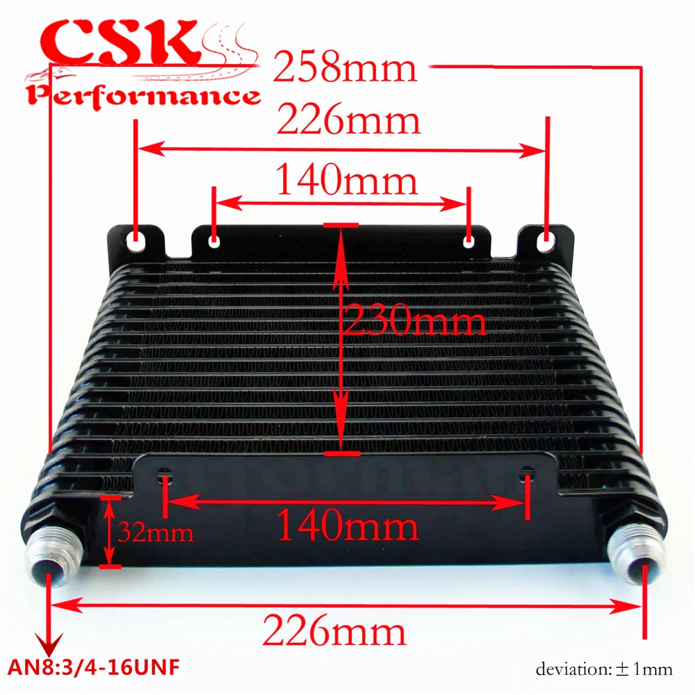 Универсальный 32 мм масляный радиатор 17 Ряд AN8 фильтр адаптер шланг комплект
