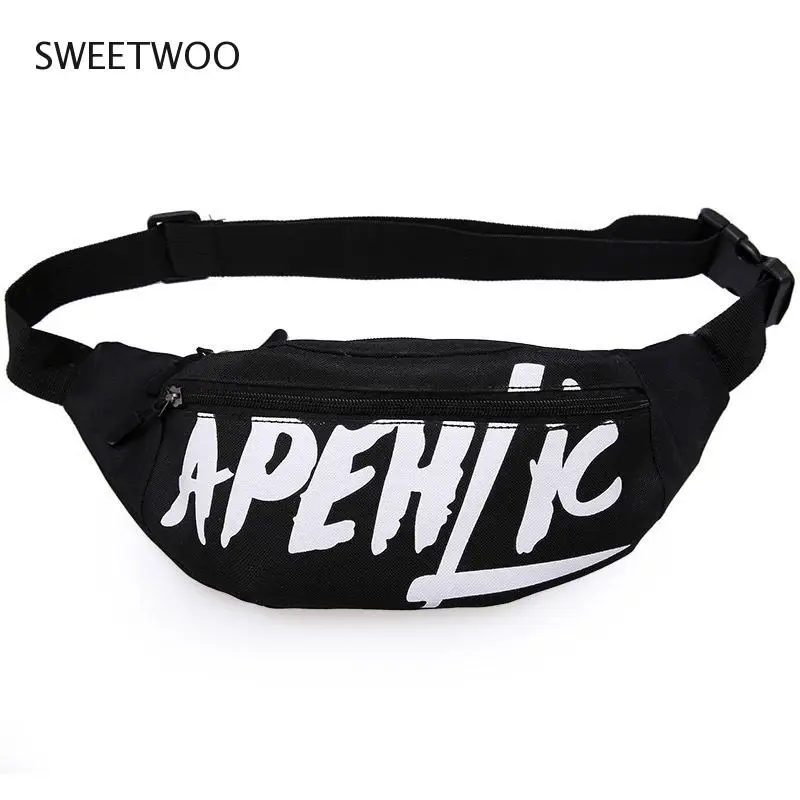 

Brand Ins Women's Satchel Canvas Letter Crossbody Chest Bag Wallet Mobile Phone Bag Waist Bag Women Coin Purse Messenger Bags