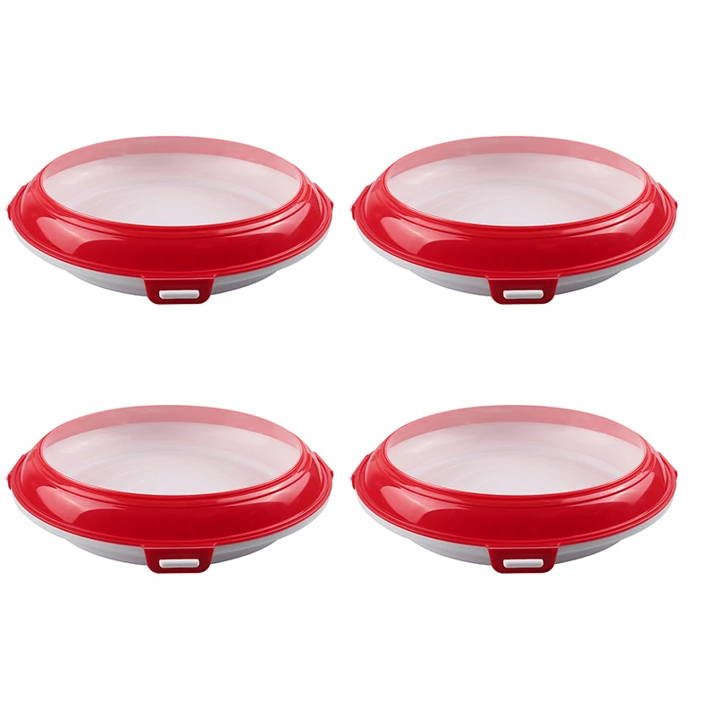 

Double-sided Round Fresh-keeping Trays Thickened Heightened Kitchen Storage Tools Plastic Multi-color Food Refrigerator Plate