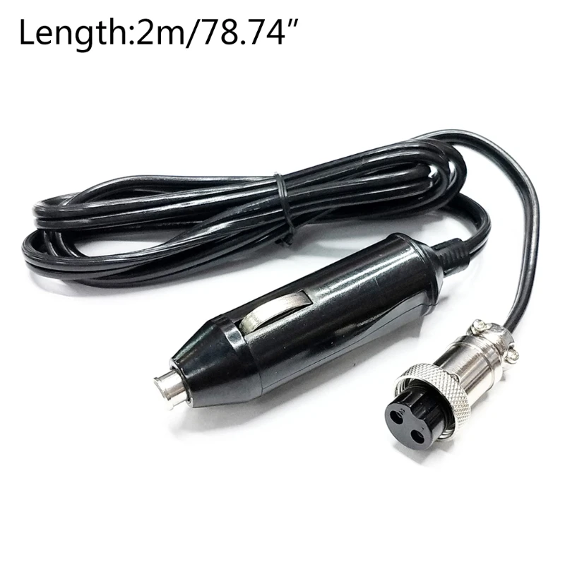 

1/2M Length 180W Cigar Plug 12V 5A DC Power Cable Cord for Car electric kettle.