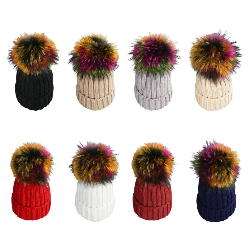 Взрослый Детские зимние штаны в рубчик вязаная шапка бини с наушниками со