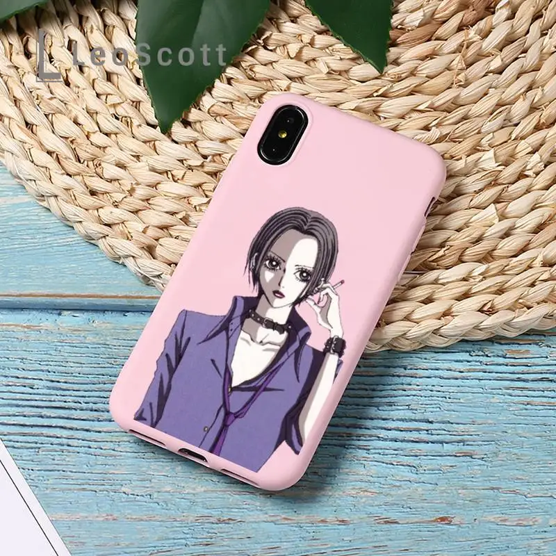 

Oosaki Nana Sexy amine Phone Case Candy Color for iPhone 11 12 mini pro XS MAX 8 7 6 6S Plus X 5S SE 2020 XR Design funda