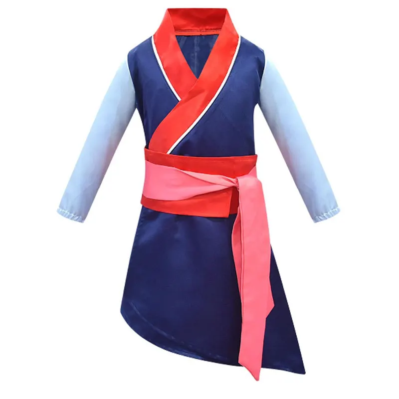 Новинка 2020 мультяшное платье-сюрприз для девочки мультяшного мулана костюм