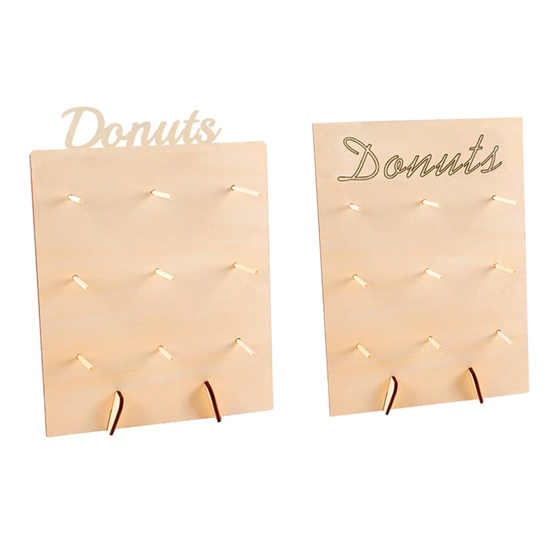 

Комплект из 2 предметов пончик подставка деревянная аппетитных цветов пончик держит вечерние пользу стеллаж для хранения