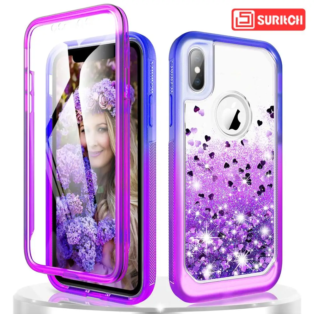Роскошный зыбучий песок чехол для iPhone X XR Xs Max 7 8 6 Plus ТПУ Блестки Блестящий с