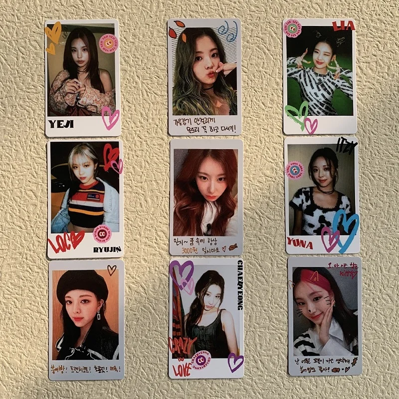

KPOP ITZY Crazy In Love Polaroid Smallcard Ricecard LOMOcard Randomcard K-POP IT-ZY Student Gifts New Korea Group Thank You Card